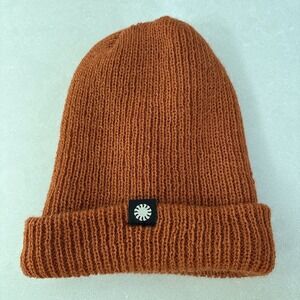 Sunski Shoulder Season Ribbed Beanie Lightweight Packable Burnt Sienna OSFM